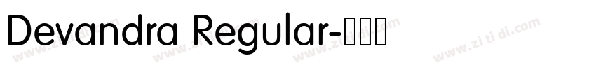 Devandra Regular字体转换